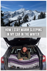 How to Stay Warm Sleeping in the Car During Winter - The Geeky Camper